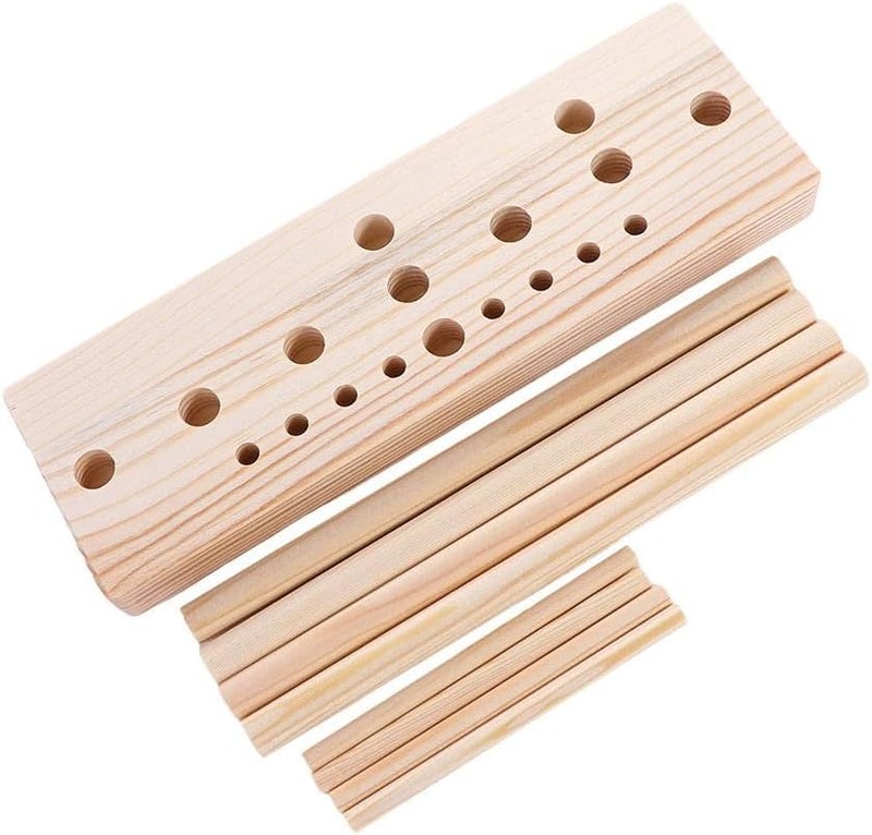 Pokinge 5 in 1 Bow Maker for Ribbon Wreath, Wooden Crafts Bowknot Maker Gift Packing Bow Making Tool Holiday Party Decoration for Hair Bow, Corsages - Image 3